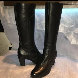 Timberland Black Leather Knee-High Waterproof Boot